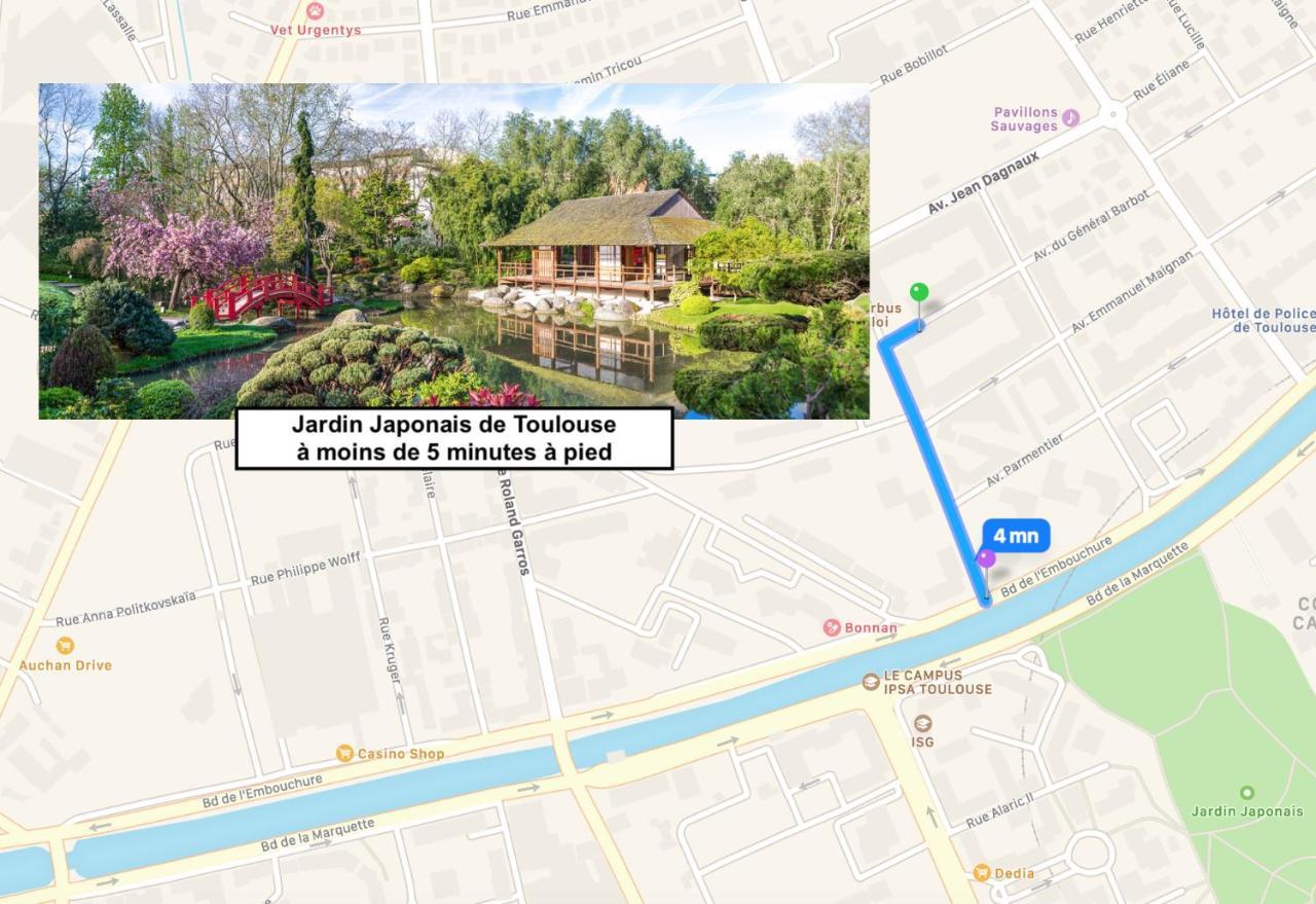 Le Saint Eloi - Studio Avec Parking Toulouse Centre Apartamento Exterior foto